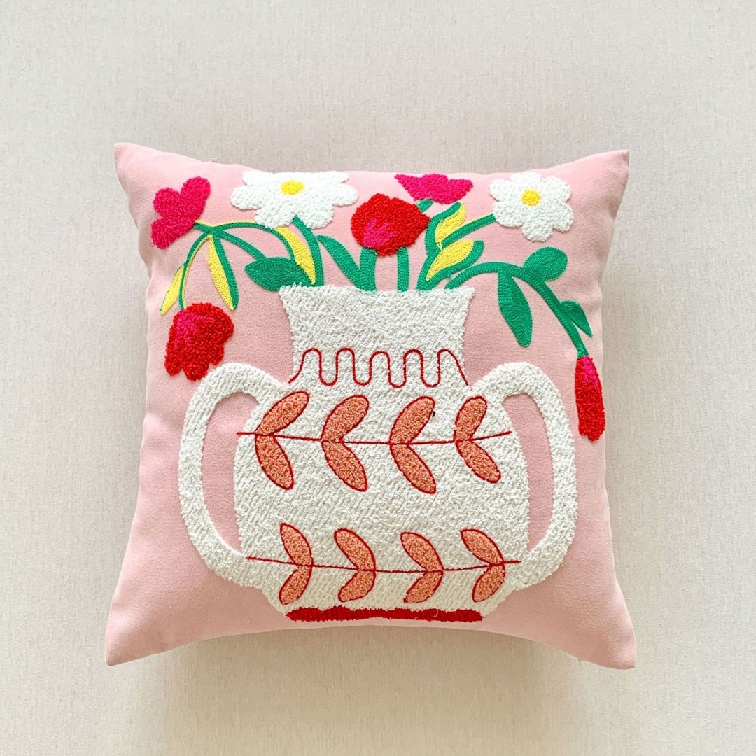 Floral Texture Decorative Throw Pillow