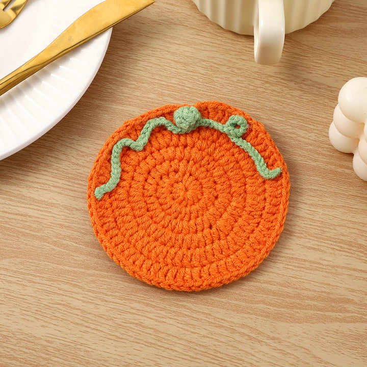 Decorative Crochet Lemon Coaster
