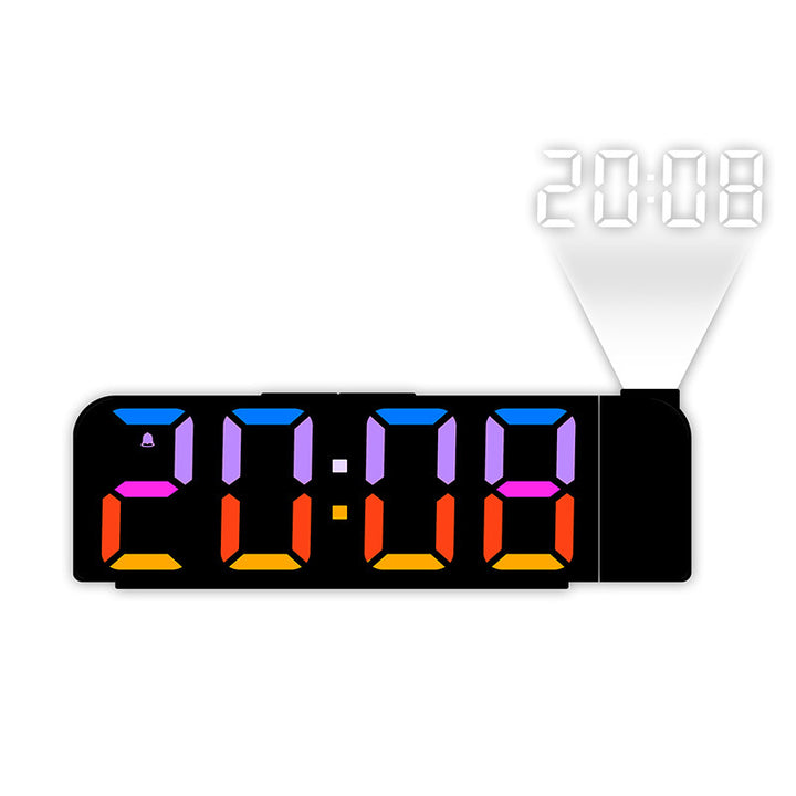 Projection clock with digital display