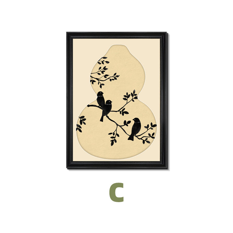 Decorative Framed Bird Silhouette Wall Art
