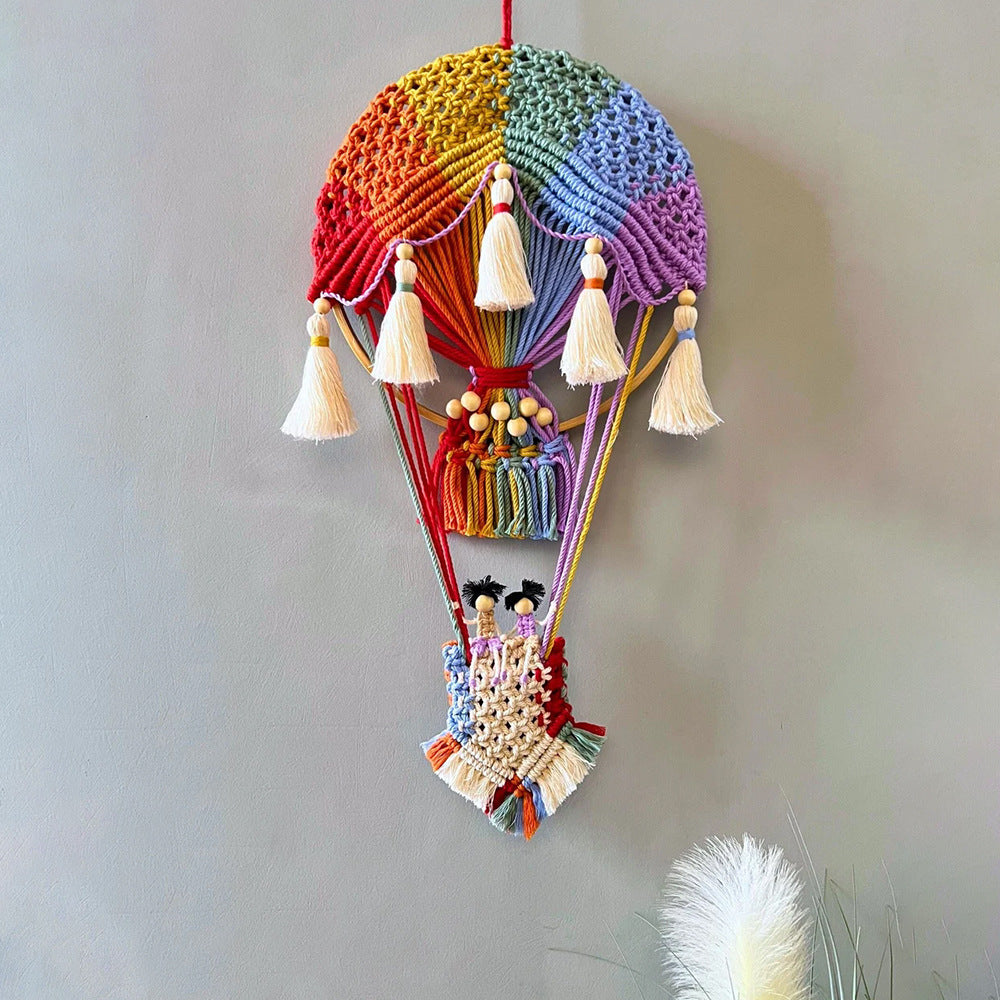 Macrame Decoration in Hot Air Balloon Design