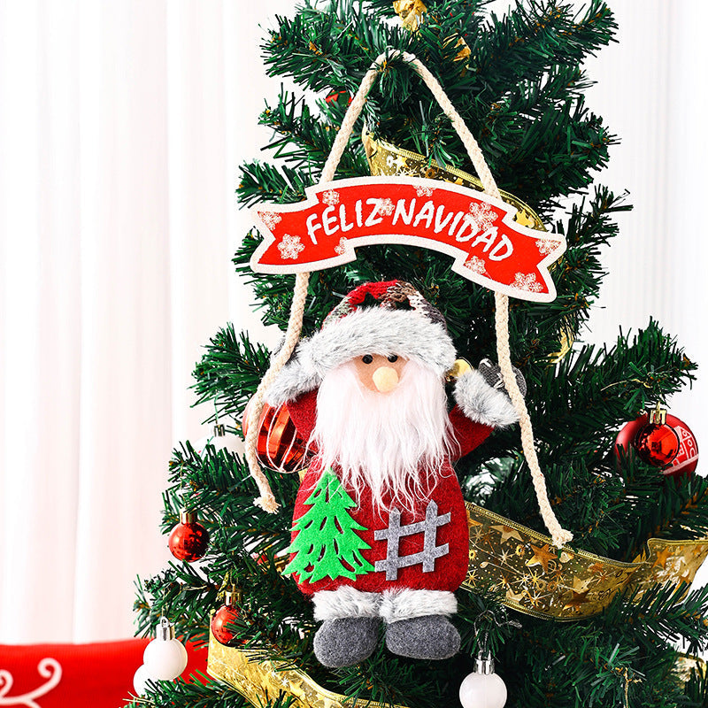 Ceiling decoration with Santa Claus motif