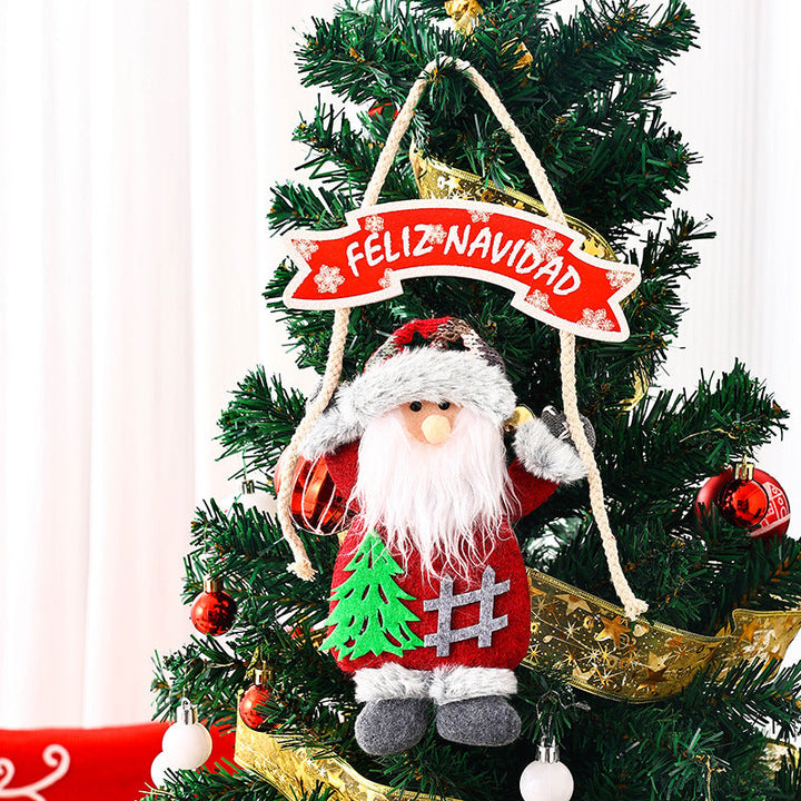 Ceiling decoration with Santa Claus motif