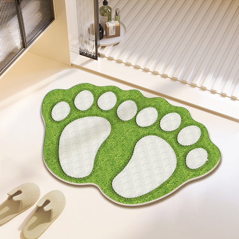 Fun Paw Print Bath Mat