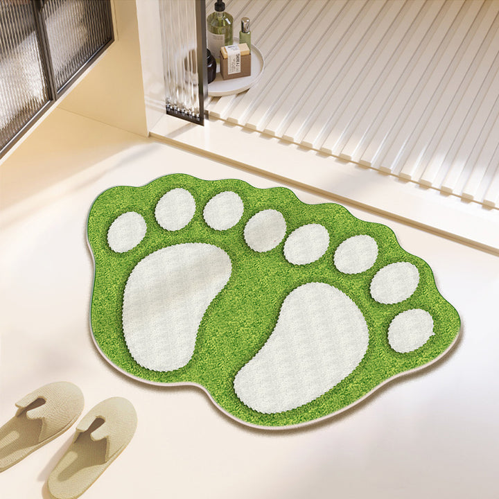 Fun Paw Print Bath Mat