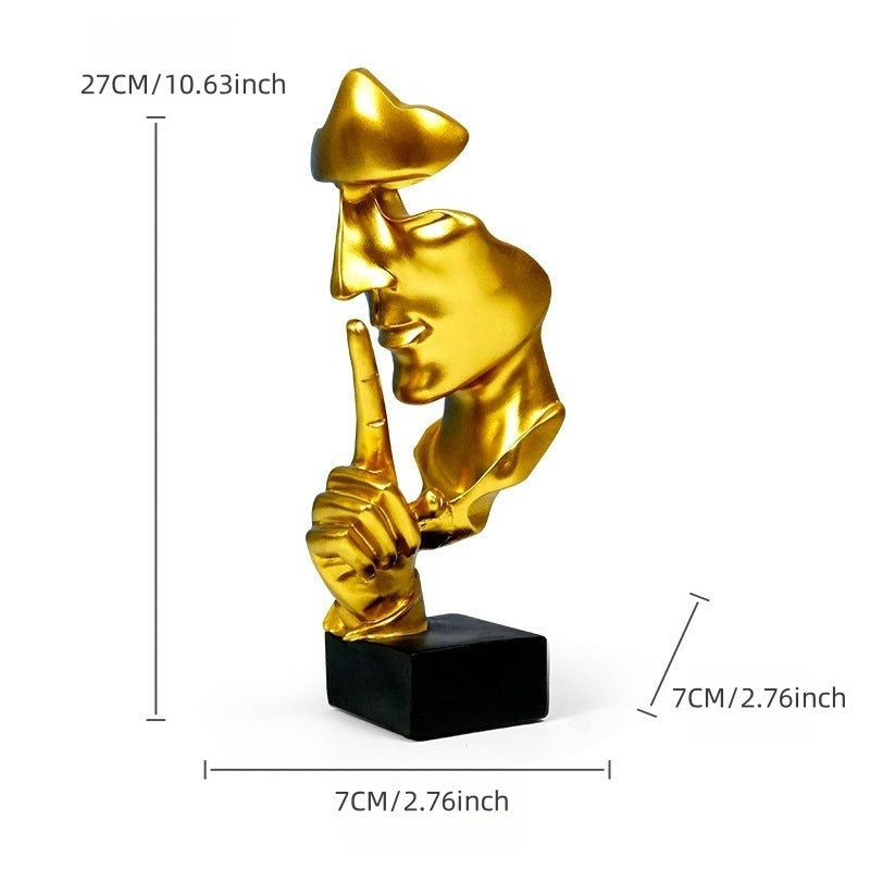 Artful figure with shy girl motif