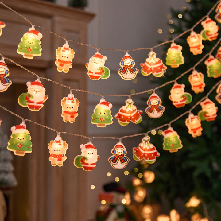 Festive sheep-shaped warm LED fairy lights