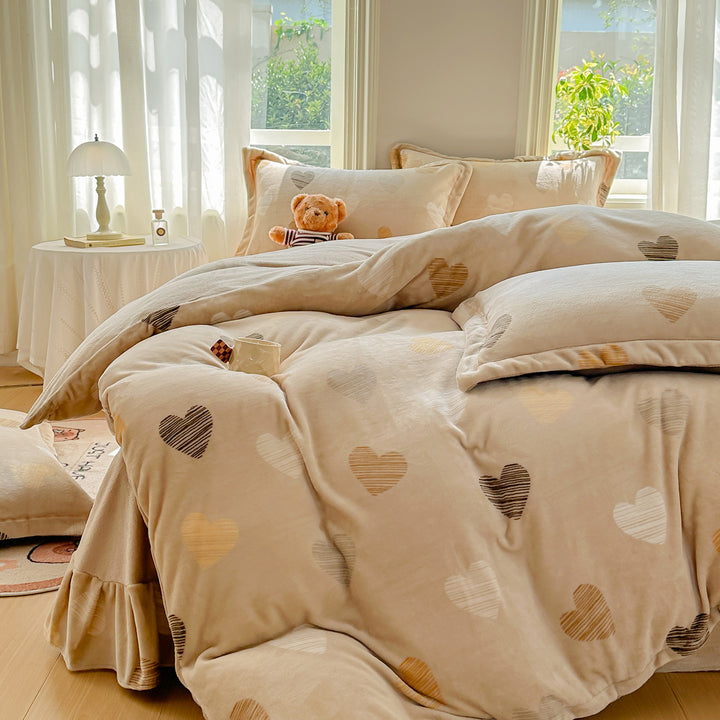Floral Print Comforter Set