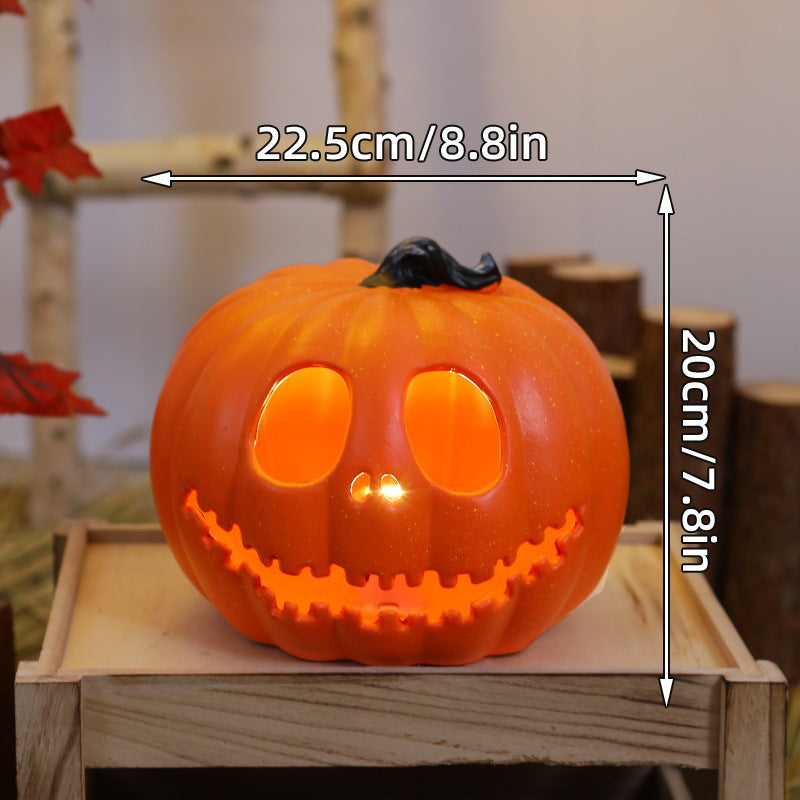 Ceramic Cat Pumpkin LED Tealight Holder
