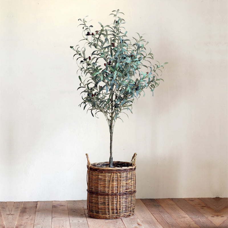 Rustic storage basket