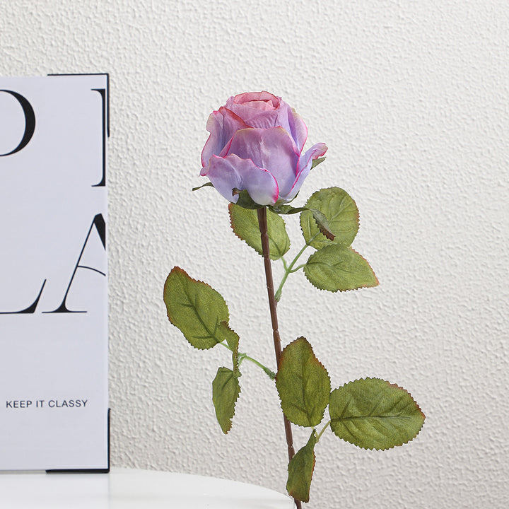 Artificial Silk Rose with Filigree Flowers