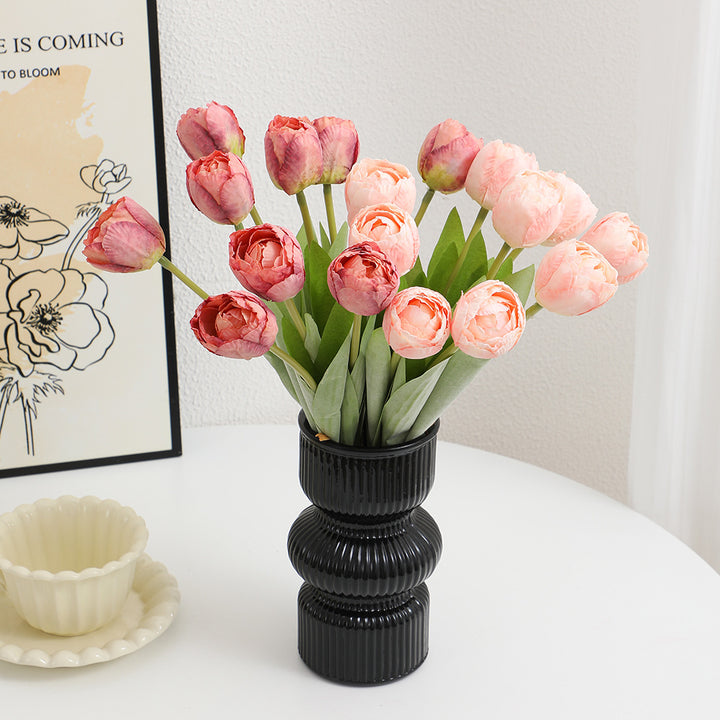 Artificial peony bouquet