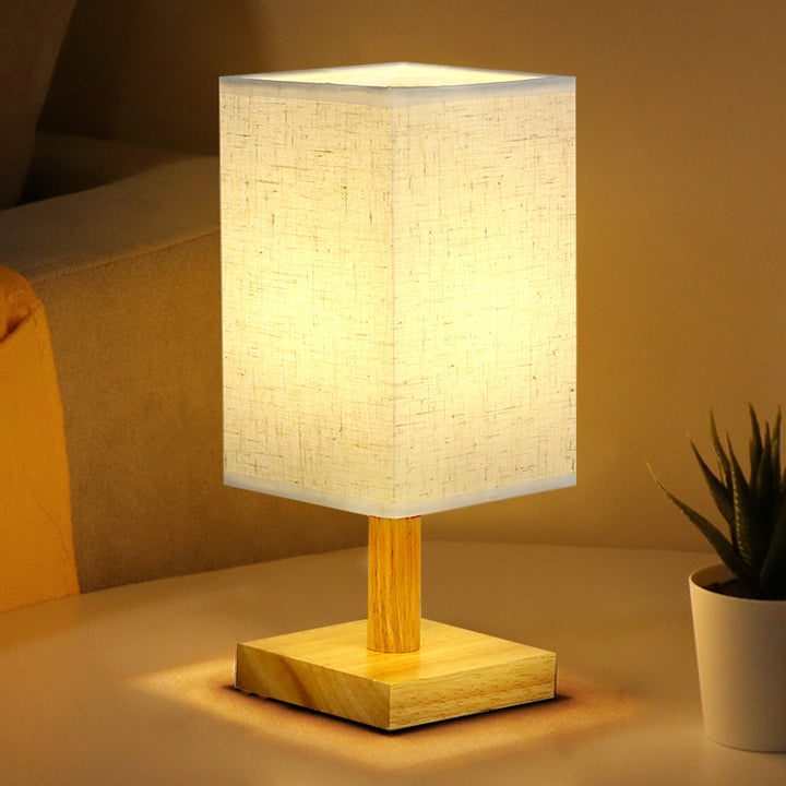 Minimalistic fabric table lamp