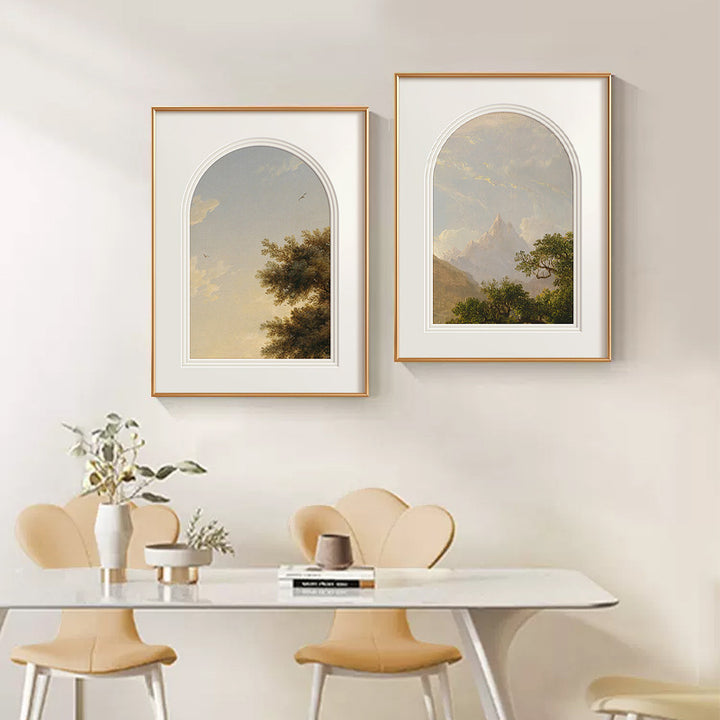 Aesthetic Framed Landscape Art Print