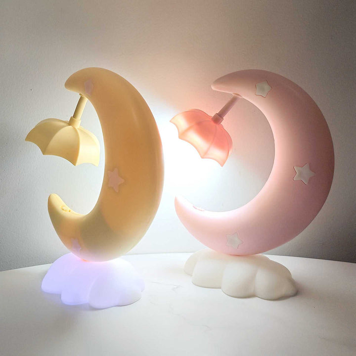 Decorative moon and cloud night light table lamp for children
