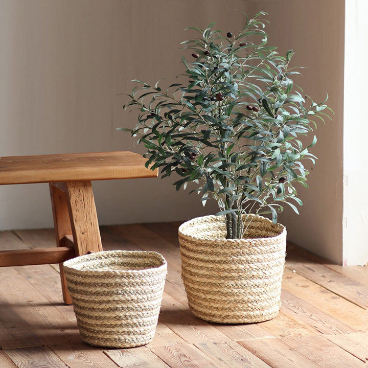 Natural decoration basket