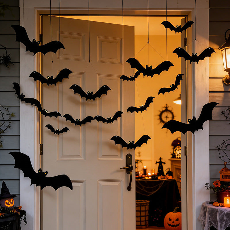 Wall decoration with Halloween bats
