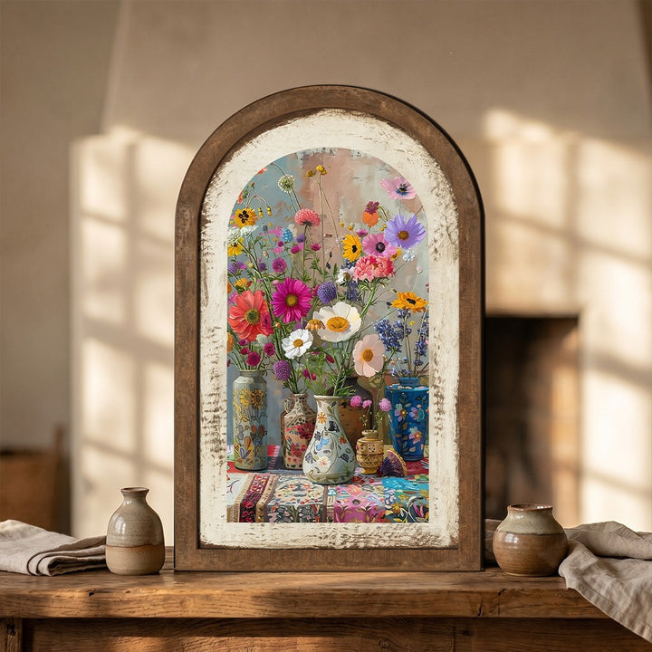 Wall decoration with lemon pattern