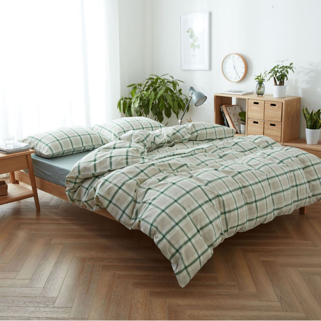 Decorative Modern Grid Pattern Bedding Set Avarnia