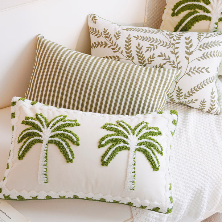 Botanical Pattern Throw Cushion