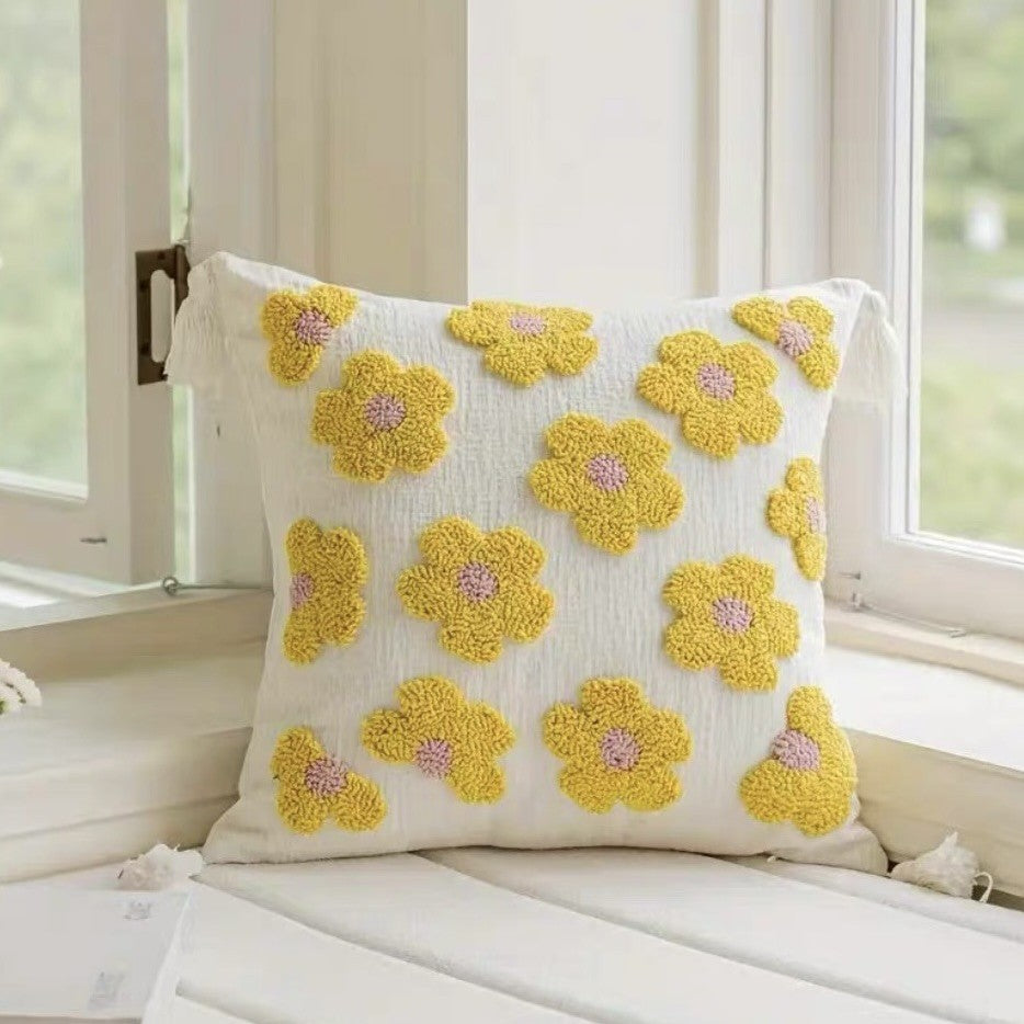 Textured Boho Throw Pillow