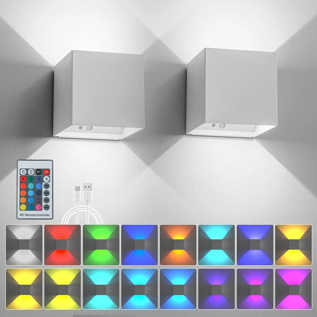 RGB color change wall light