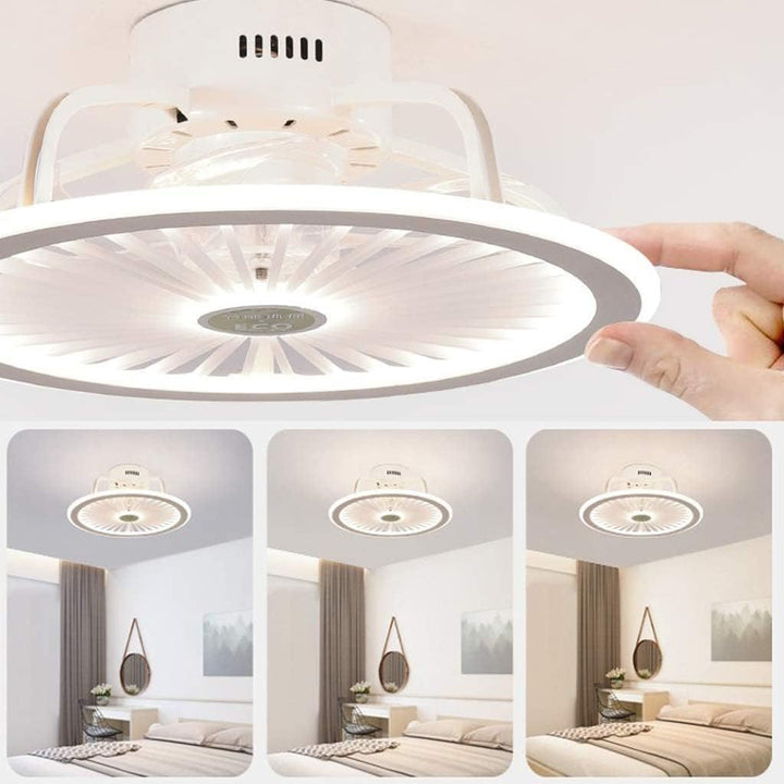 Modern round ceiling fan with light