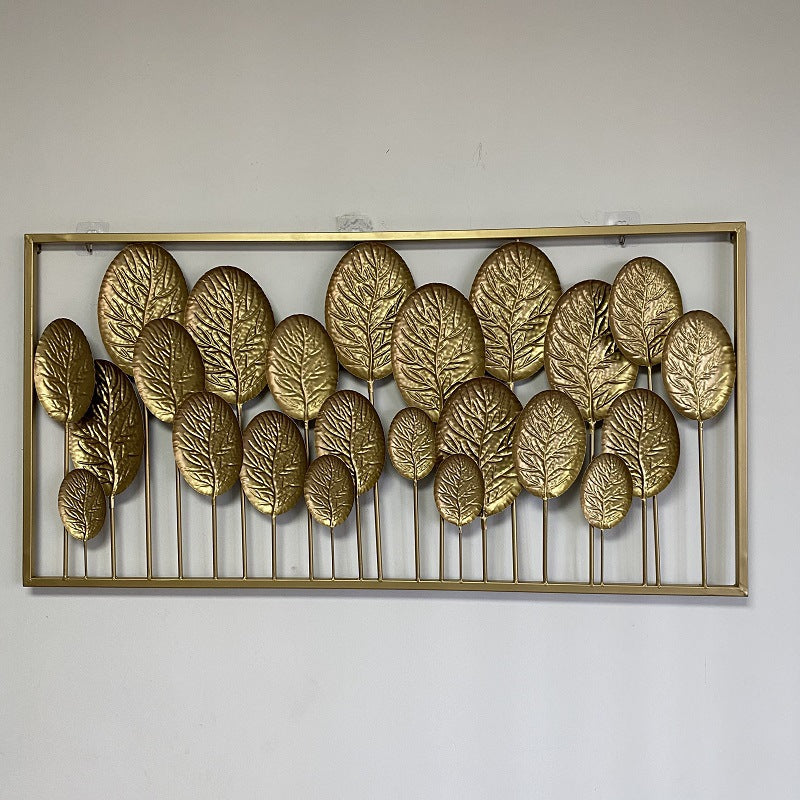 Decorative Metal Leaf Wall Art Panel