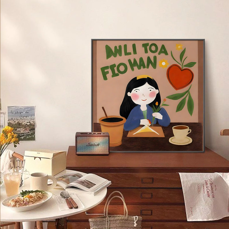 Framed Art Print of a Cozy Tea Scene