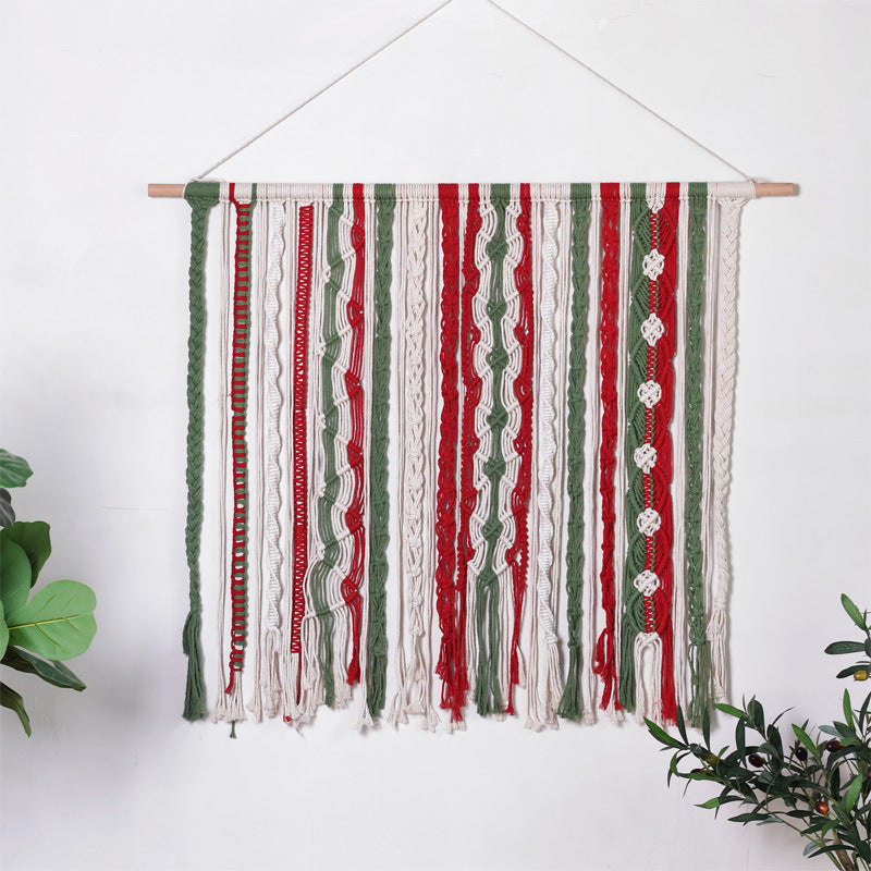 Wall hanging made of woven material