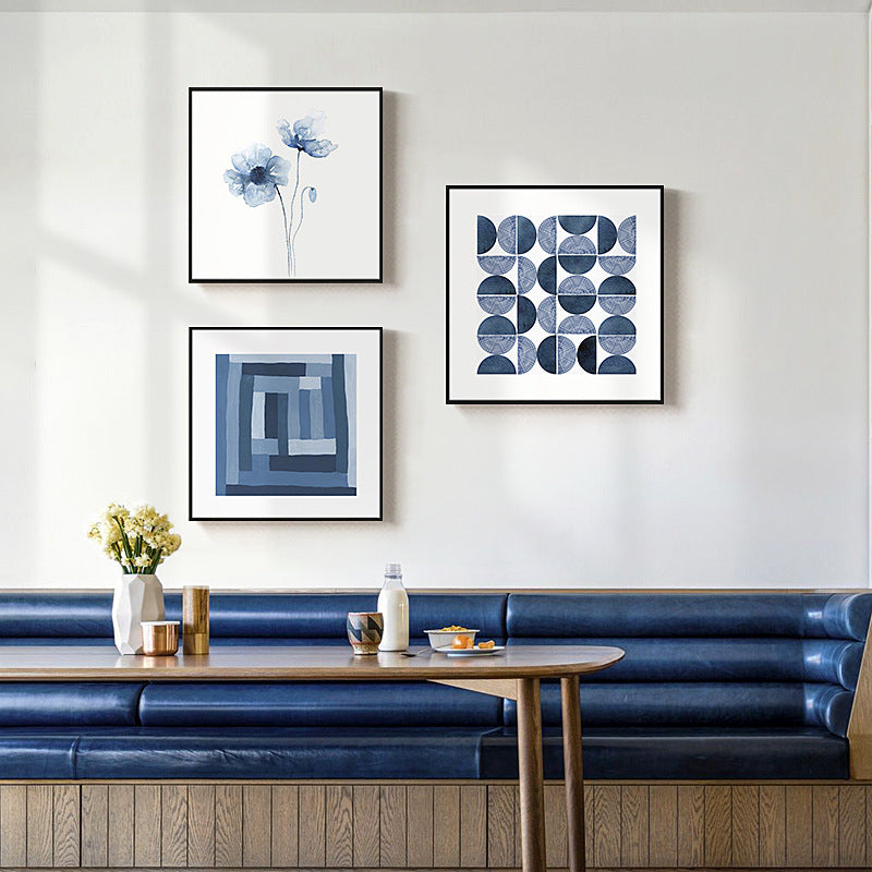 Abstract Grid Pattern Framed Art Print
