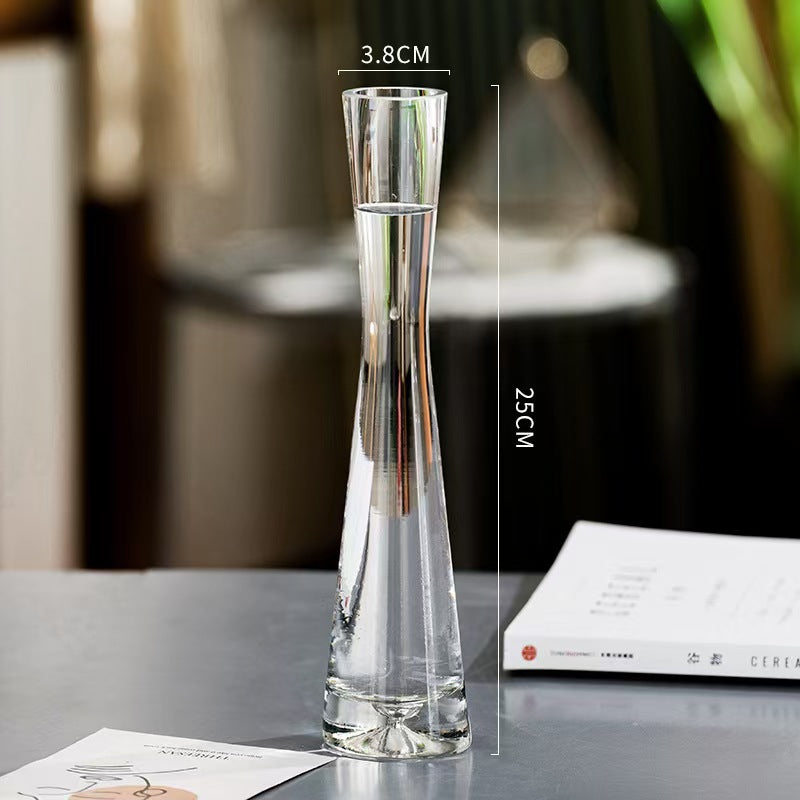 Elegant Tall Glass Flower Vase