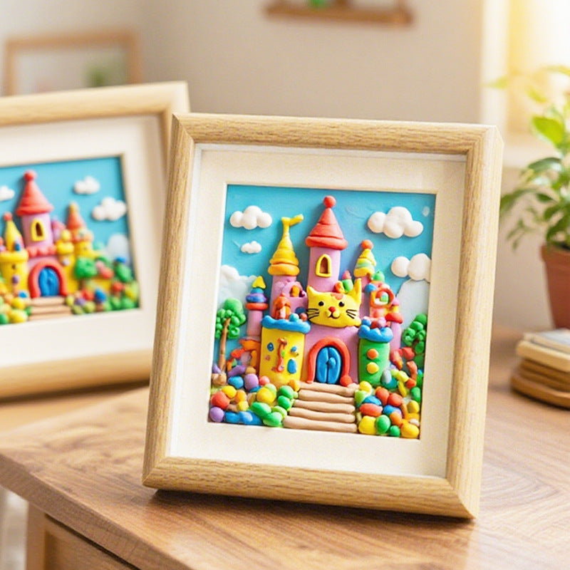 Whimsical Clay Art Frame