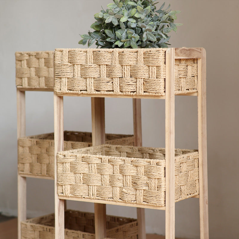 Beef Storage Tower with Woven Baskets