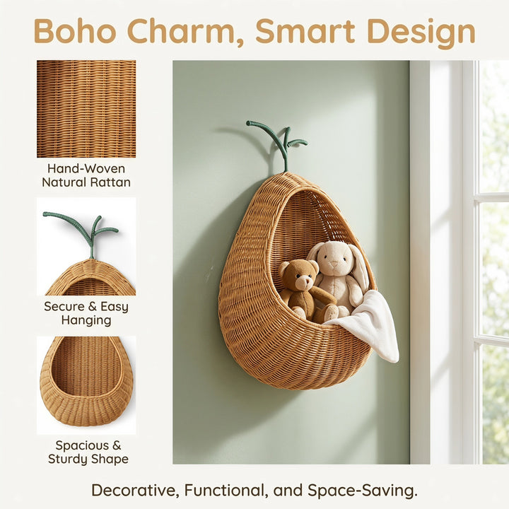 Wall basket in modern fruit design