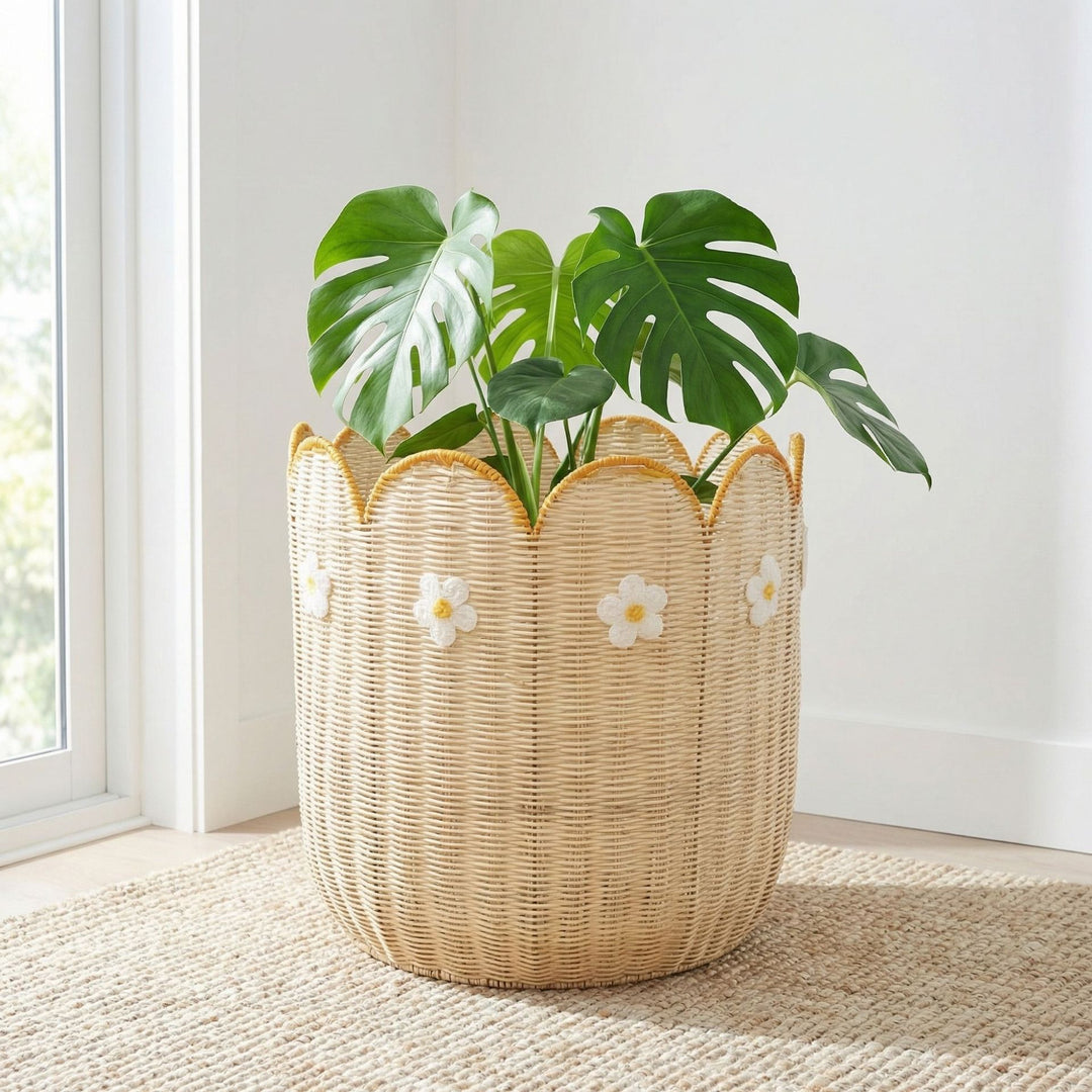 Decorative storage basket
