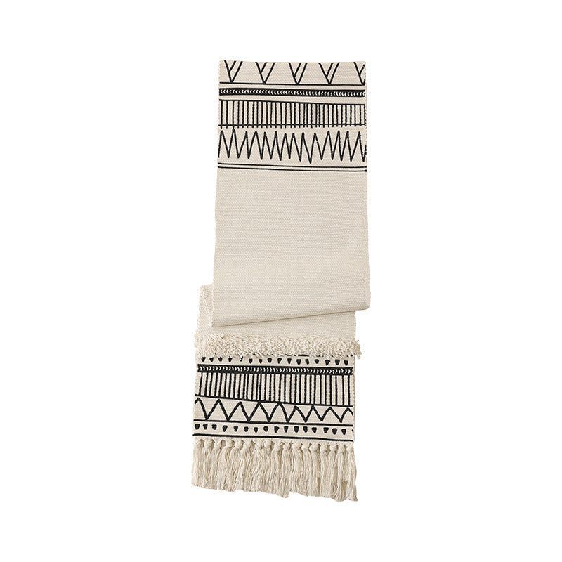 Handwoven cotton table runner
