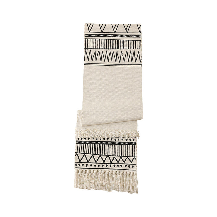 Handwoven cotton table runner