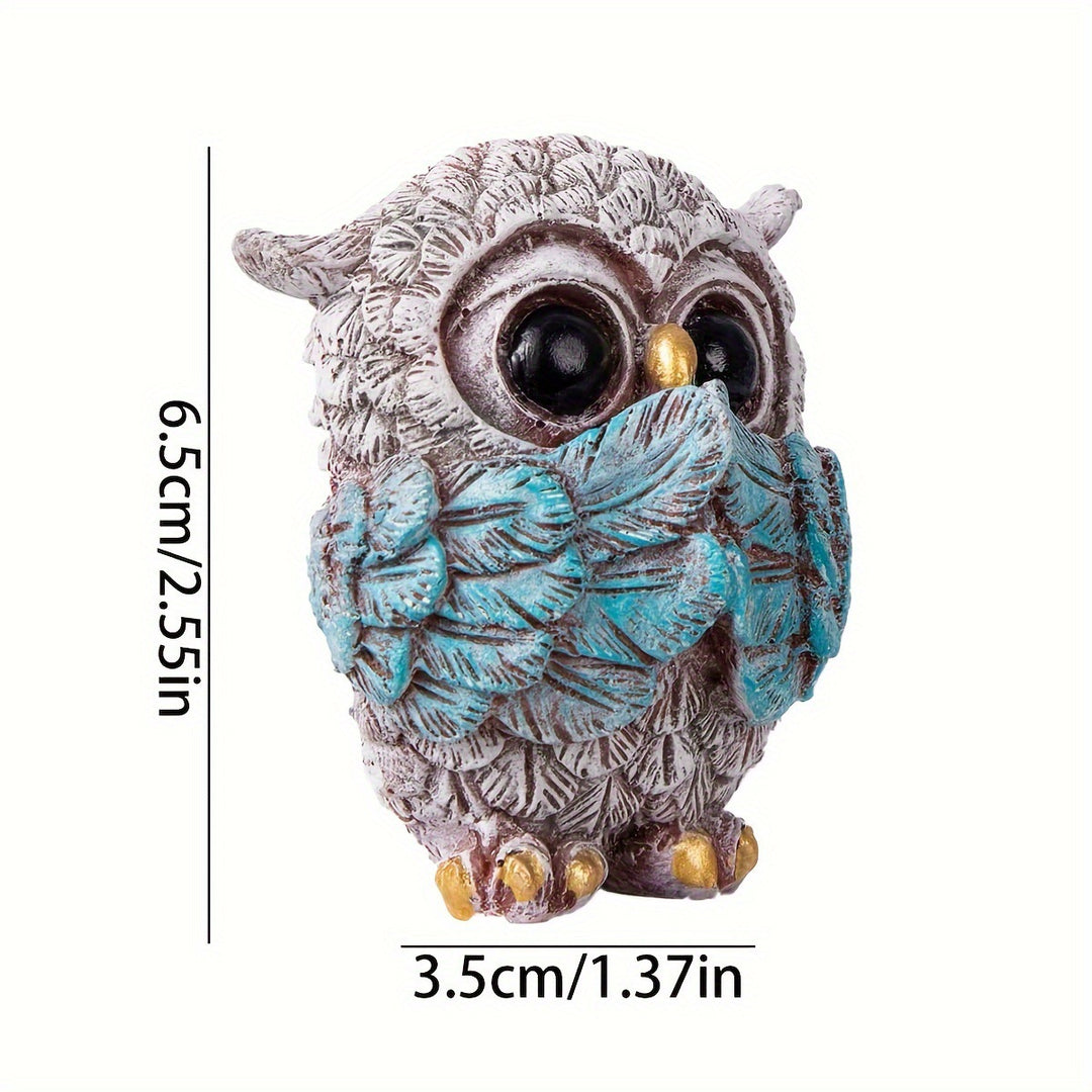 Decorative Owl Figurine Set