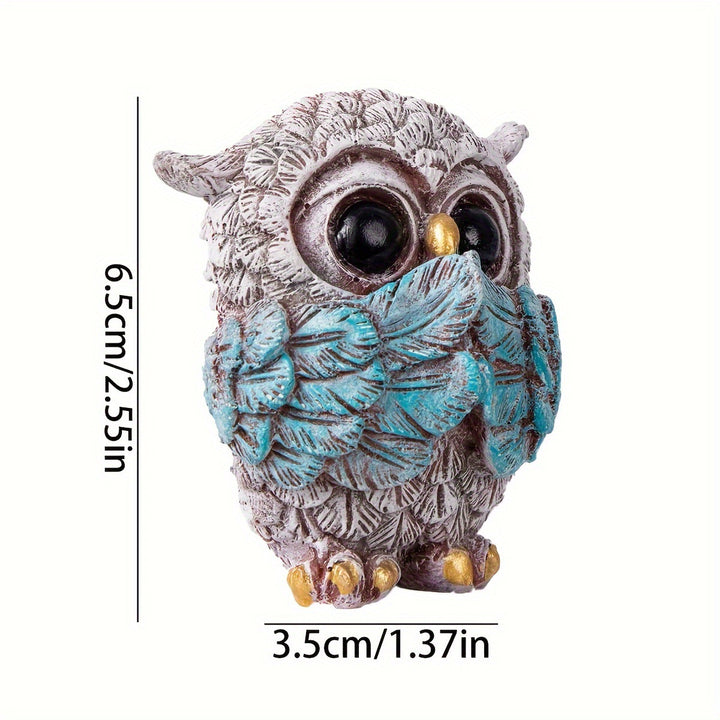 Decorative Owl Figurine Set