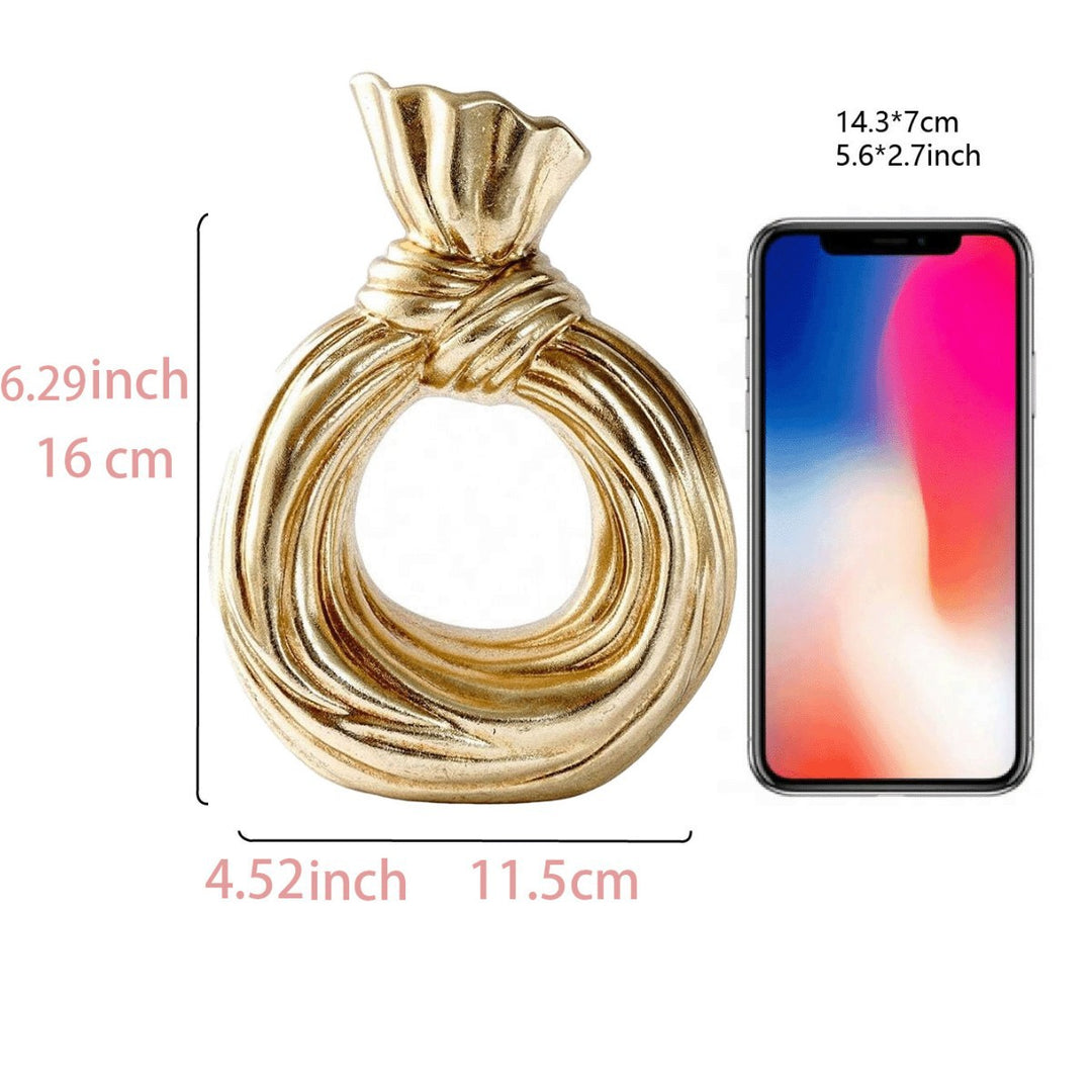 Artistic Knot-Shaped Ring Vase