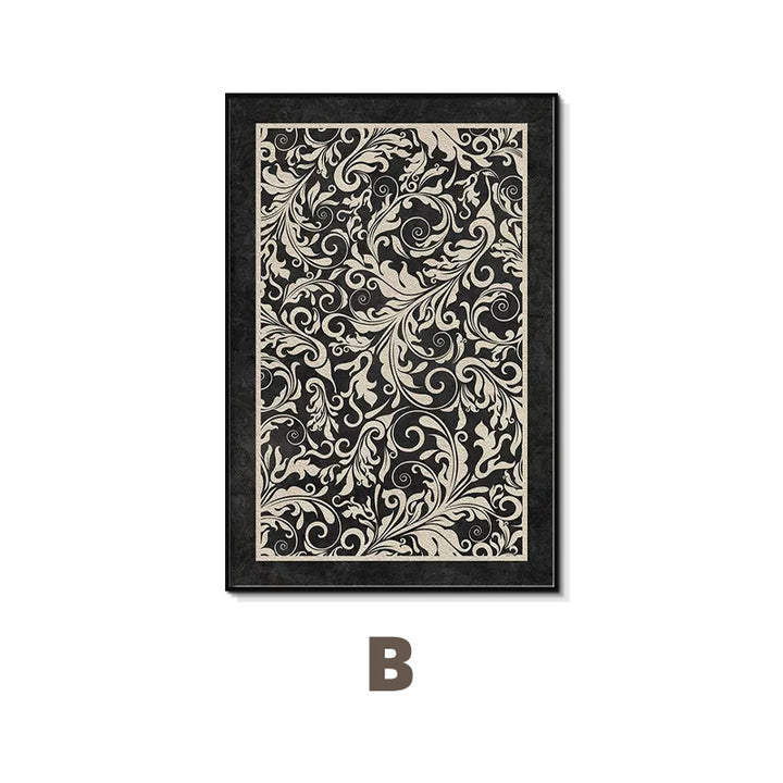 Floral Pattern Framed Wall Art
