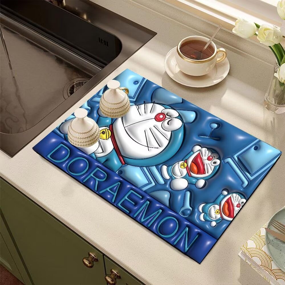 Cute Cartoon Dog-Themed Kitchen Mat