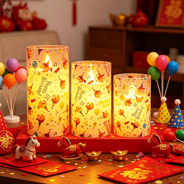 Decorative birthday candles