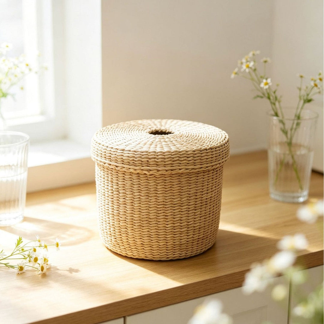Decorative Woven Tissue Box Cover