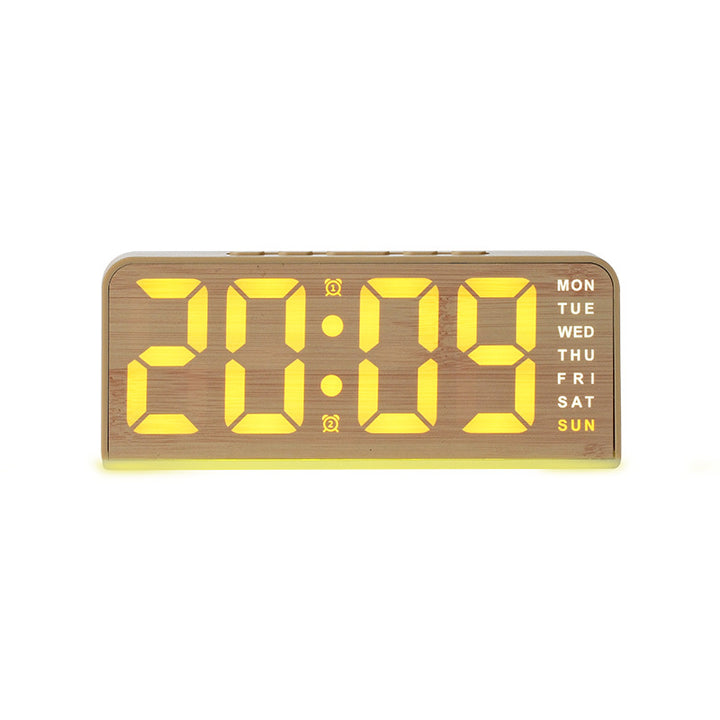 Digital Light Alarm Clock with Temperature Display