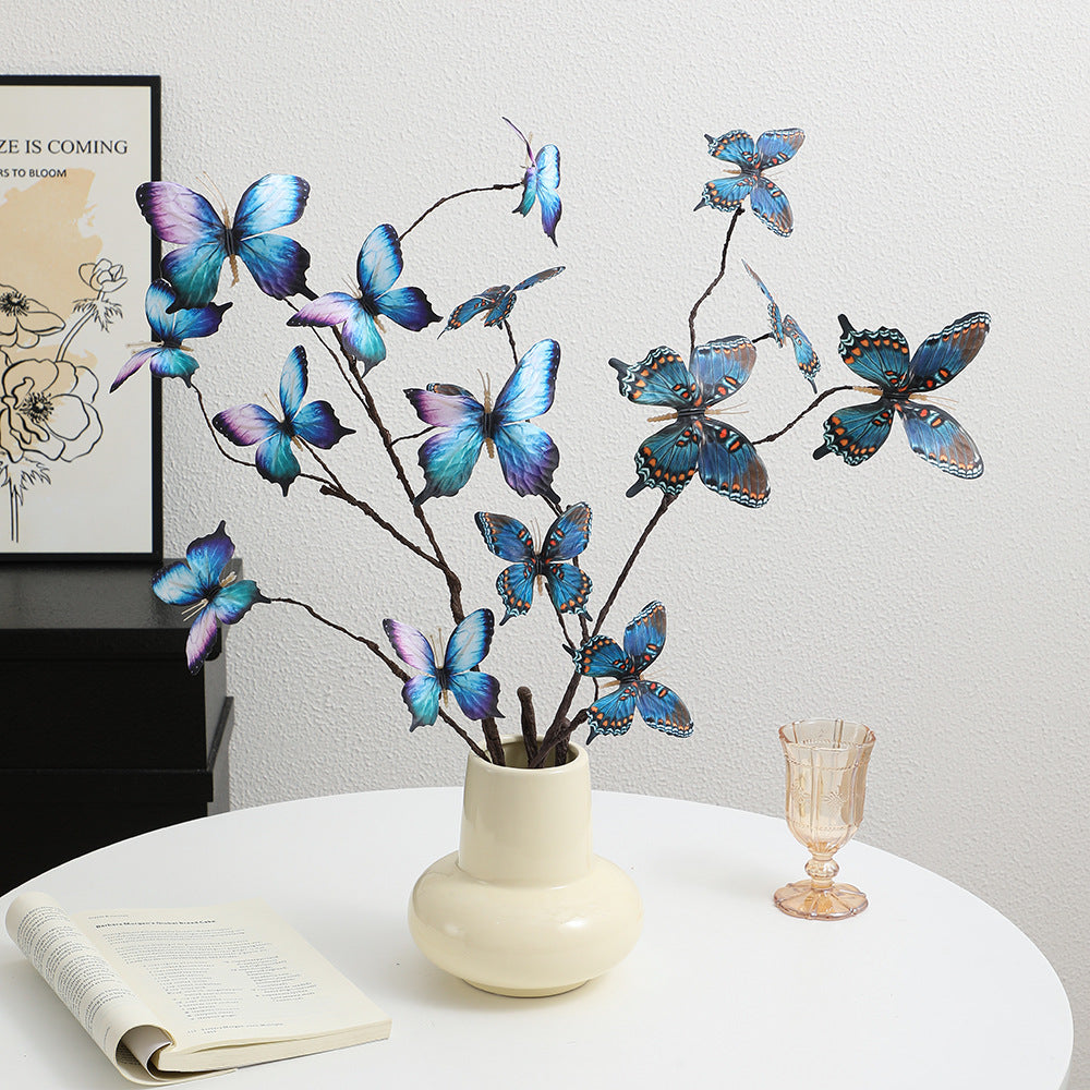 Decorative wall decoration with butterflies