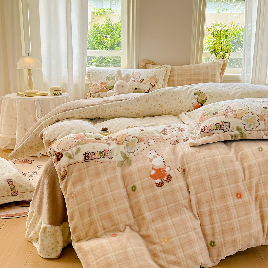 Floral Print Comforter Set