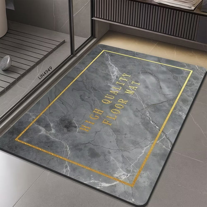 Geometric Hexagonal Pattern Bath Mat