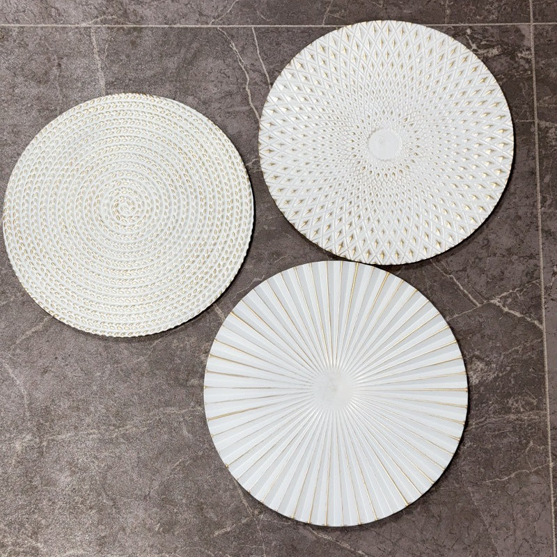 Decorative Embossed Placemats Set